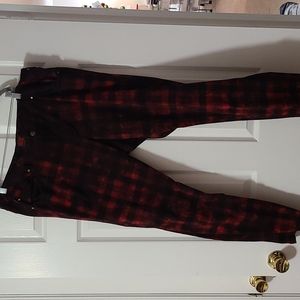 Red and black denim pants size womens plus 20